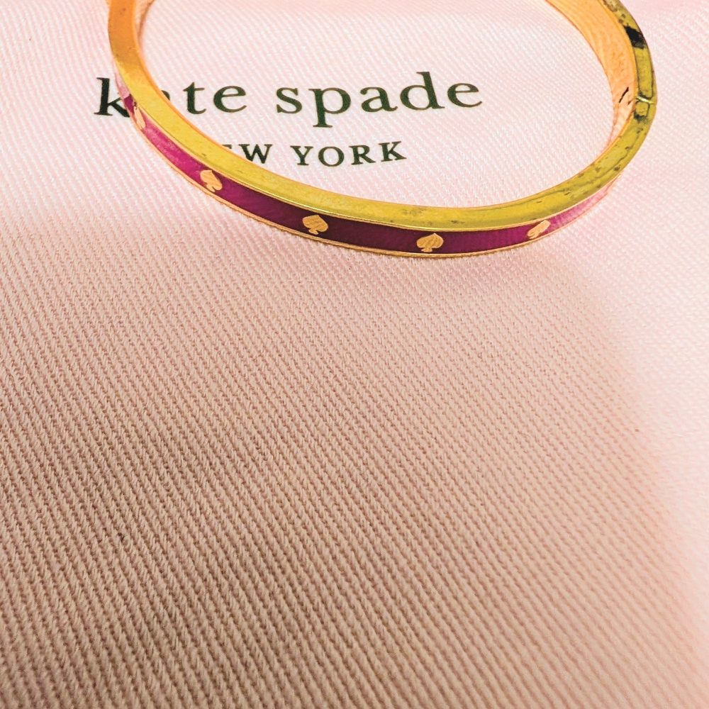Kate Spade Gold and Pink Bangle